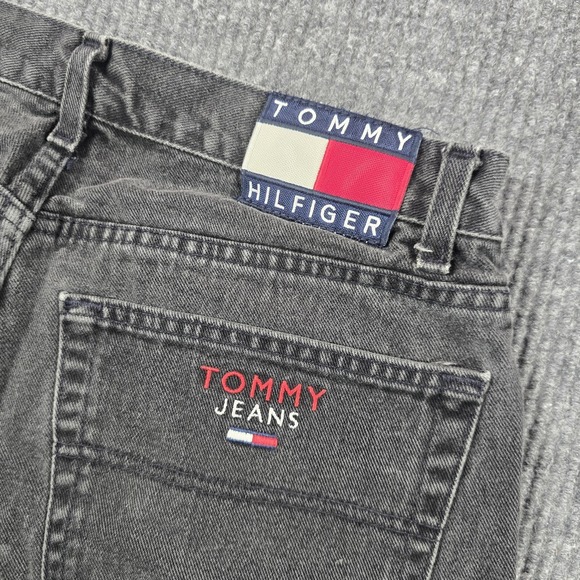 Tommy Hilfiger Other - VTG Y2K Tommy Hilfiger Tommy Jeans Men 36x30 Gray Baggy Dark Wash Flag Patch